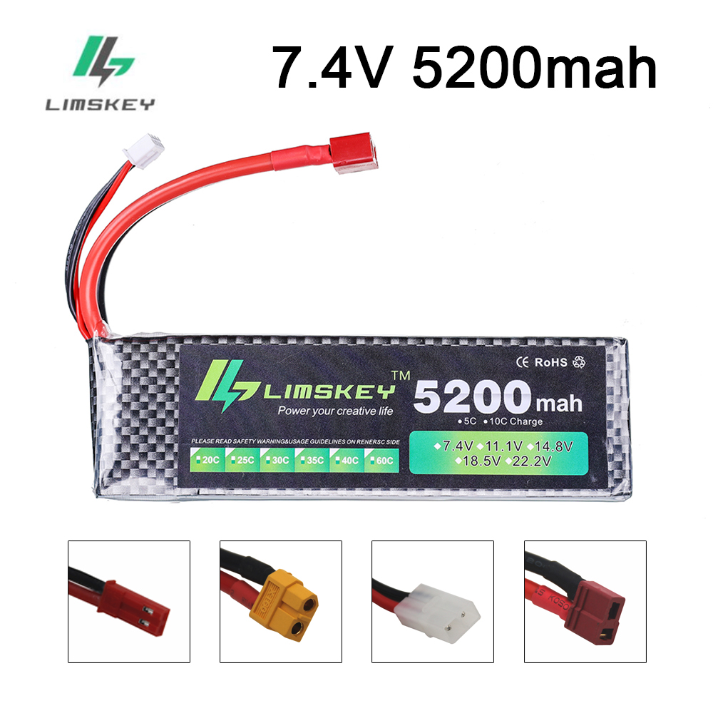 Rc Hobby Drone - Limskey bateria de energia 7.4v 5200mah