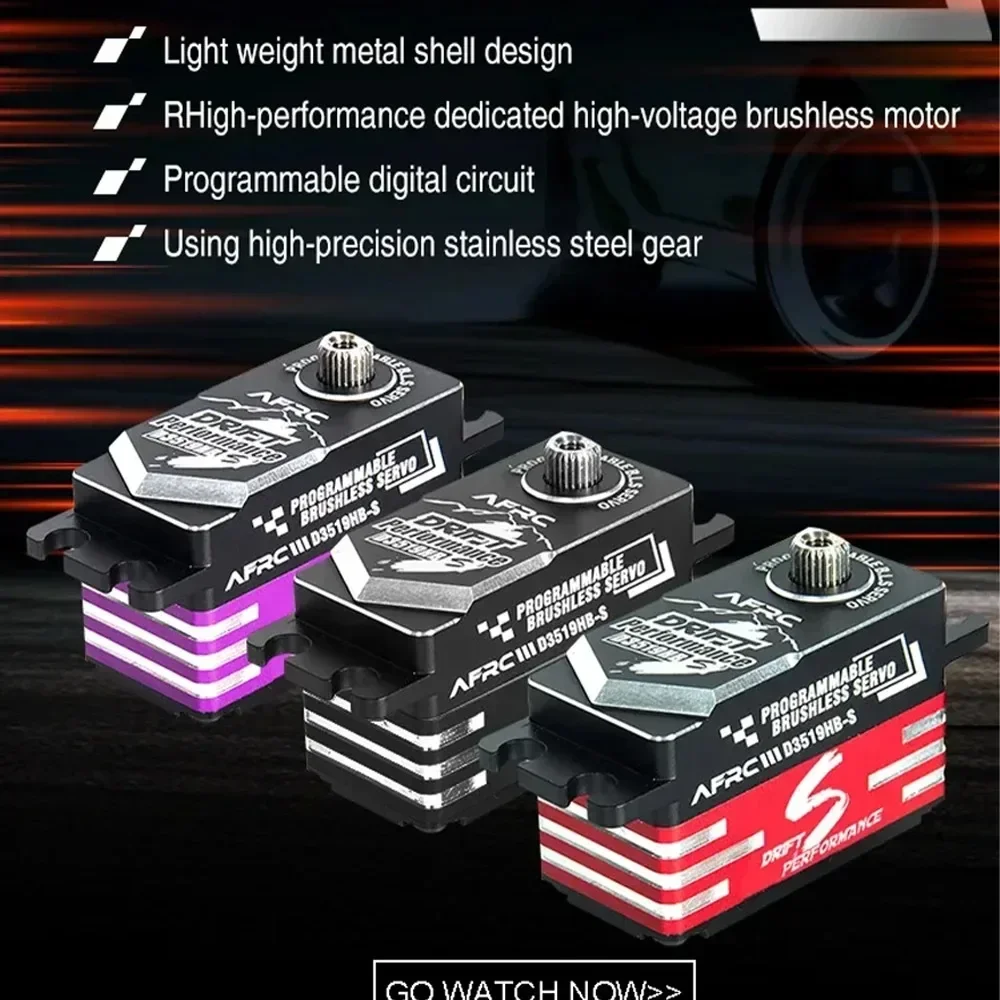 Rc Drift Car Brushless - Servo Brushless HV Programável de Perfil