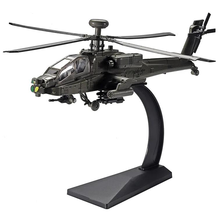 Rc Helicopter Hobby Grade - Apache Helicopter Modelo para Crianças, Diecast