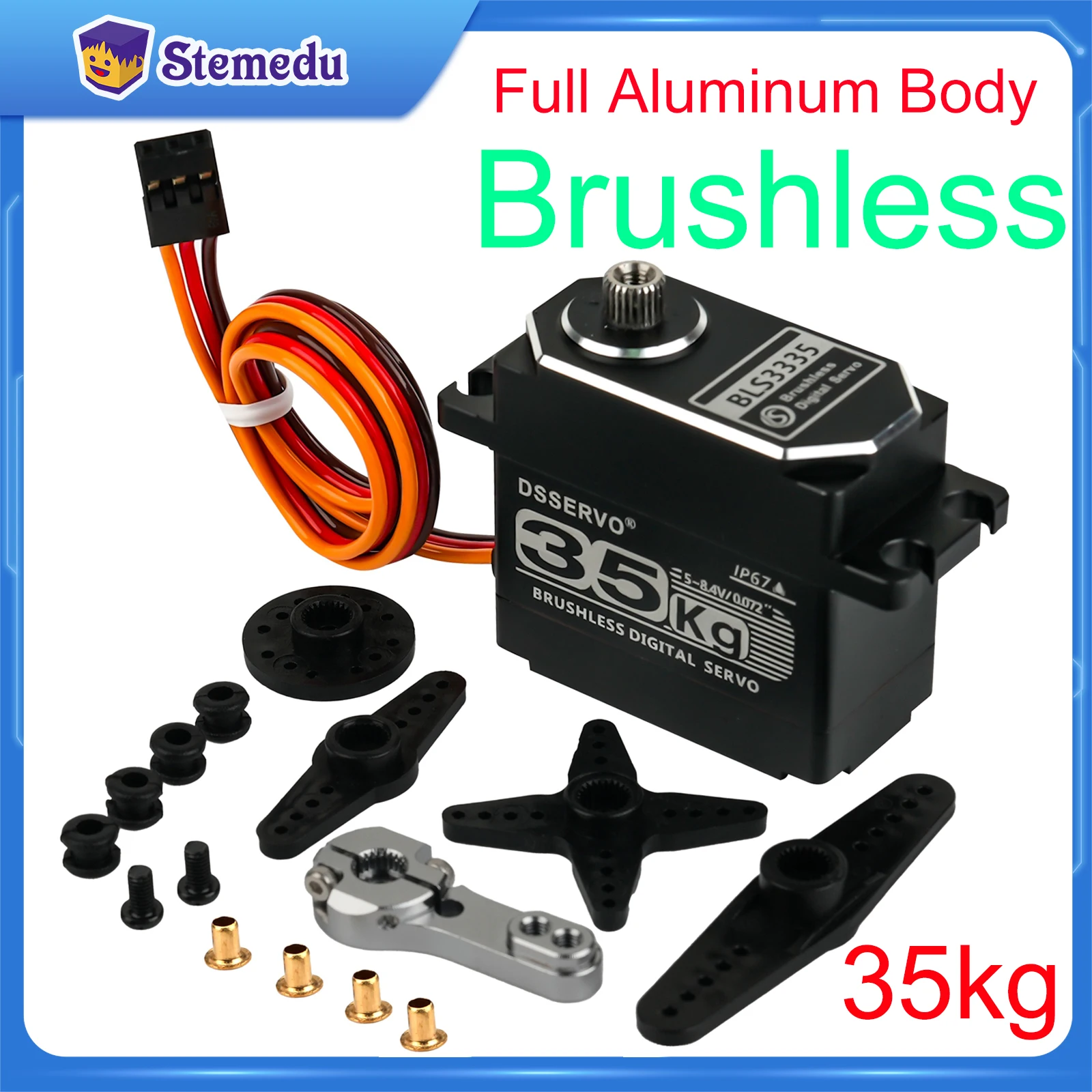 Rc Hobby Tools - 35kg bls3335 servo motor digital de