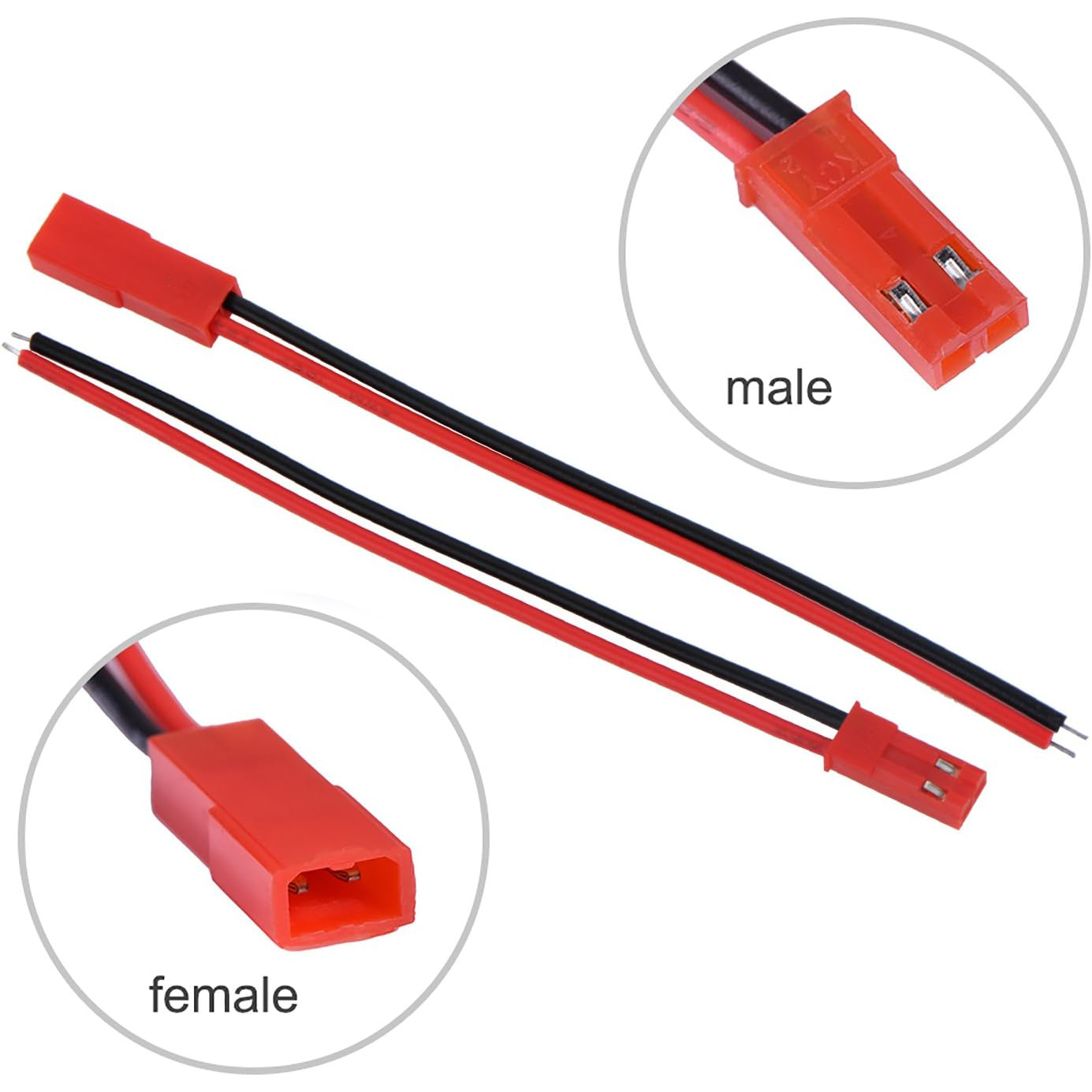 20 pares 22 awg jst plug conec - Rc Hobby Toys avaliação e preço