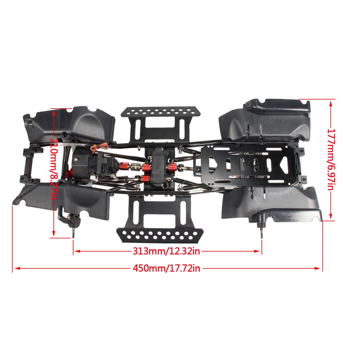 RC Crawler Chassis Kit, 1:10 R - Body Shell Rc avaliação e preço