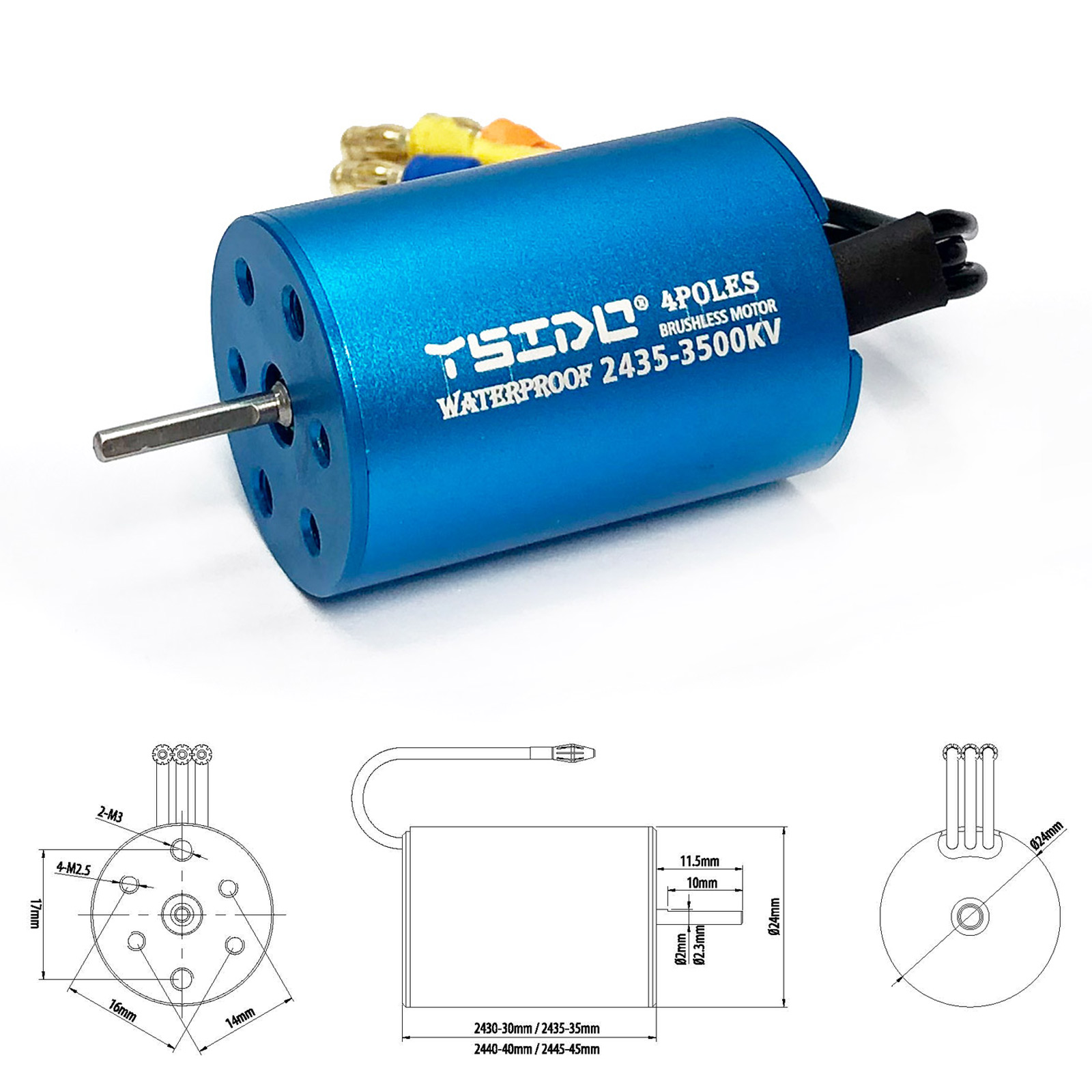 YSIDO-Motor sem escova para ba - Rc Remo Hobby avaliação e preço