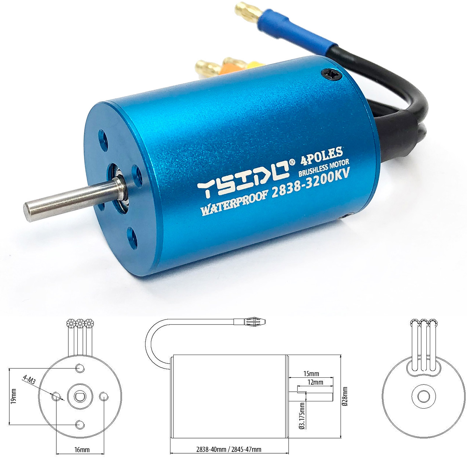 YSIDO-Motor sem escova para ba - Rc Remo Hobby avaliação e preço