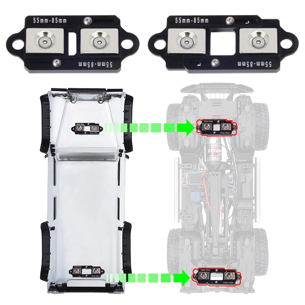 4 pces 55-85mm ímã ajustável c - Body Shell Rc avaliação e preço