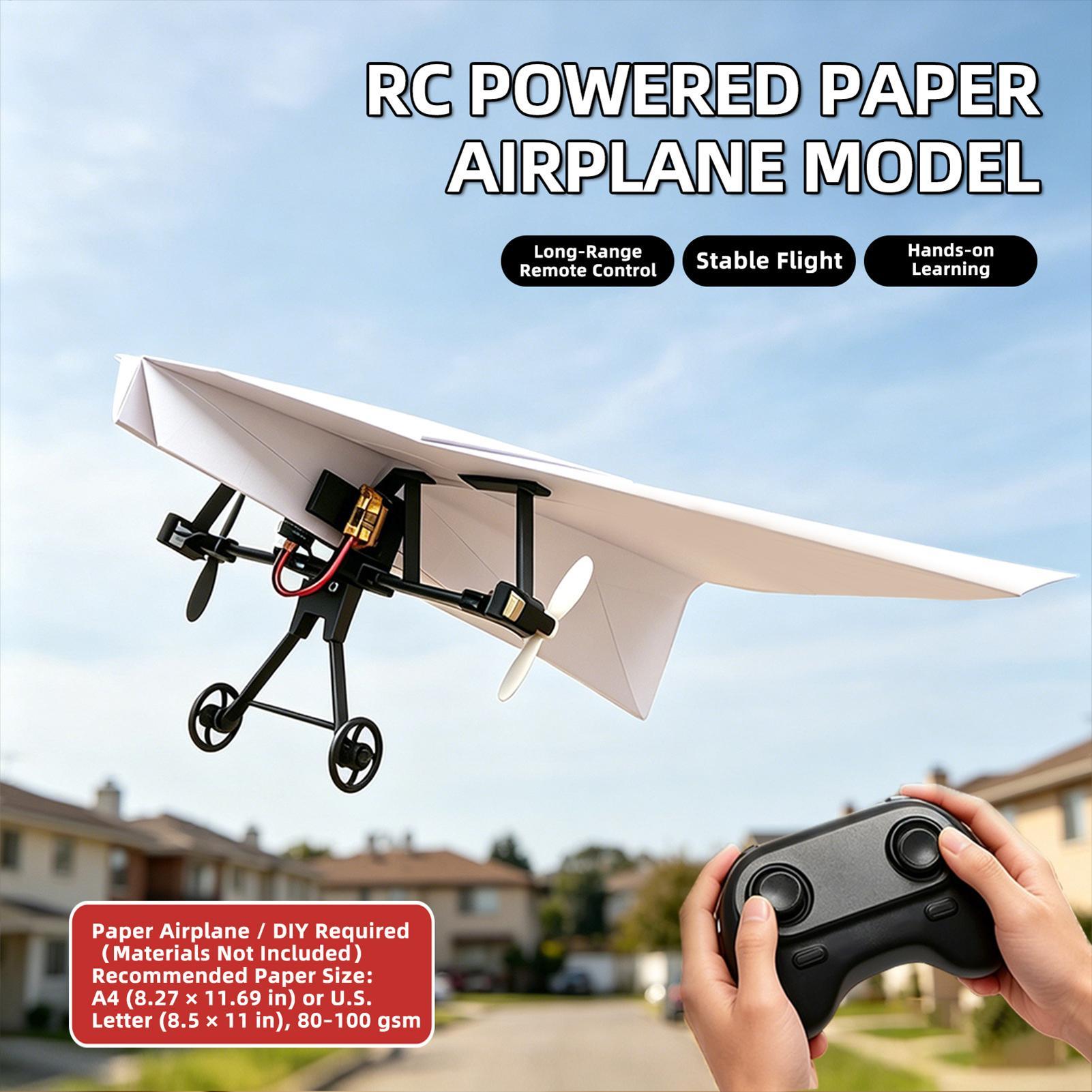 Kit de Avião de Papel RC DIY c - Rc Hobby Toys avaliação e preço