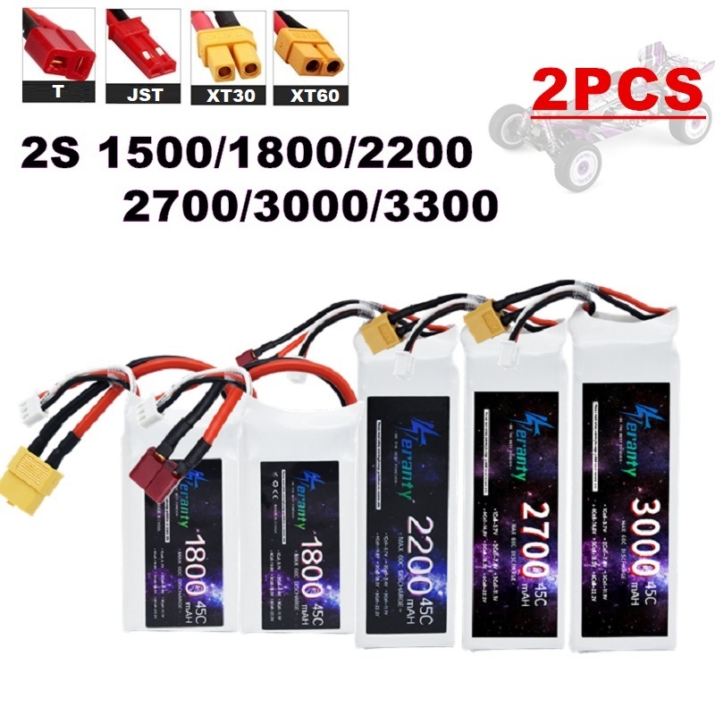 2 peças 7.4v lipo 2s bateria 1 - Rc Hobby Drone avaliação e preço
