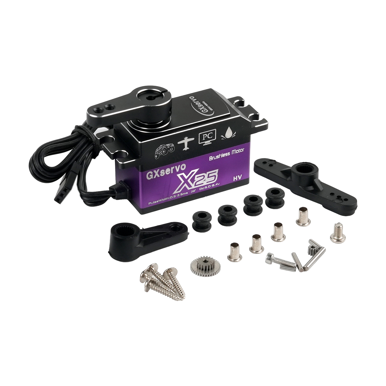 Baixo perfil x25 gx 25kg servo - Body Shell Rc avaliação e preço